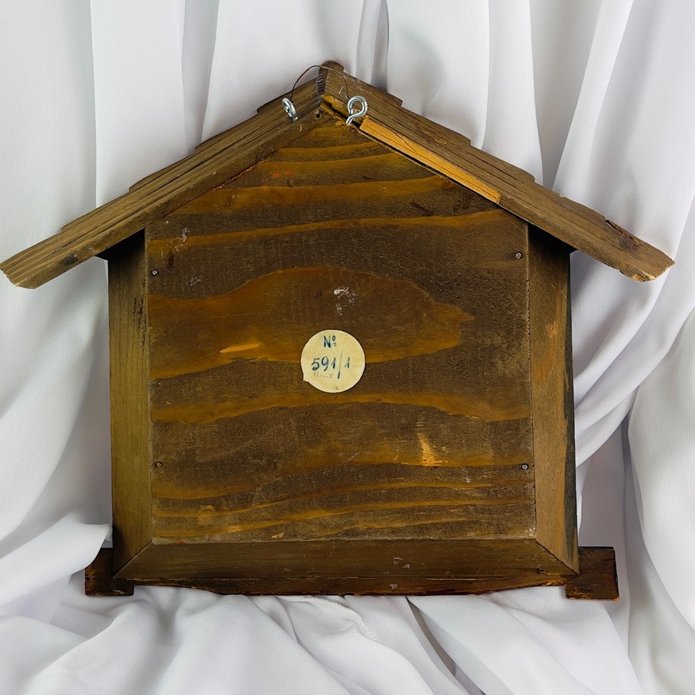 Vintage handcrafted Anri Diorama Made in Italy Cottagecore Chalet Décor Grams - Picture 5 of 13